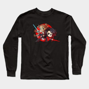 Space Sweethearts - Battle Balance - Chibi Cuties Long Sleeve T-Shirt